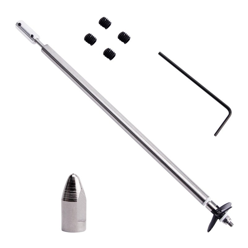 Fielect Drive Shaft w Propeller and Universal Joint for RC Boat, L200mm Shaft, L150mm Sleeve, D36mm Propeller, Fit for 3mm Motor Shaft - Image 5